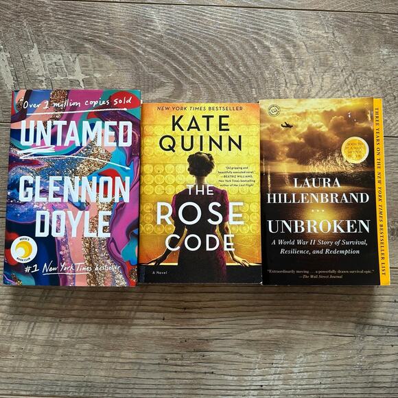 Best seller book lot Untamed the Rose Code and Unbroken - Picture 2 of 5